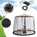 filet anti moustiques parasol polyester extérieur jardin campement voyage noir beige transparent moderne