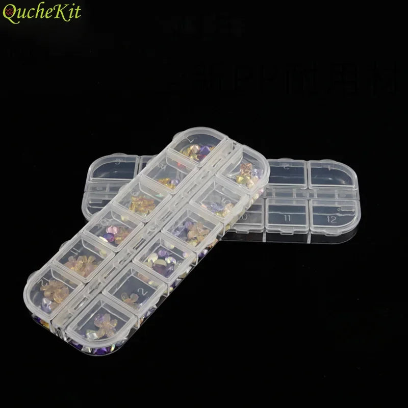 boîte rangement bijoux 15 compartiments transparente clips organisation pratique