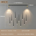 suspension lumineuse or noir moderne minimaliste touch control interrupteur eyelets chambre salon