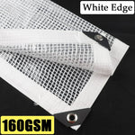 filet protection transparent maille régulière résistant l'eau moderne eyelets métalliques blancextérieur succulentes
