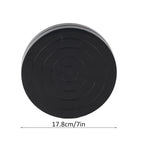 support poterie noir circulaire gravure centrale moderne opaque sculpteur potier