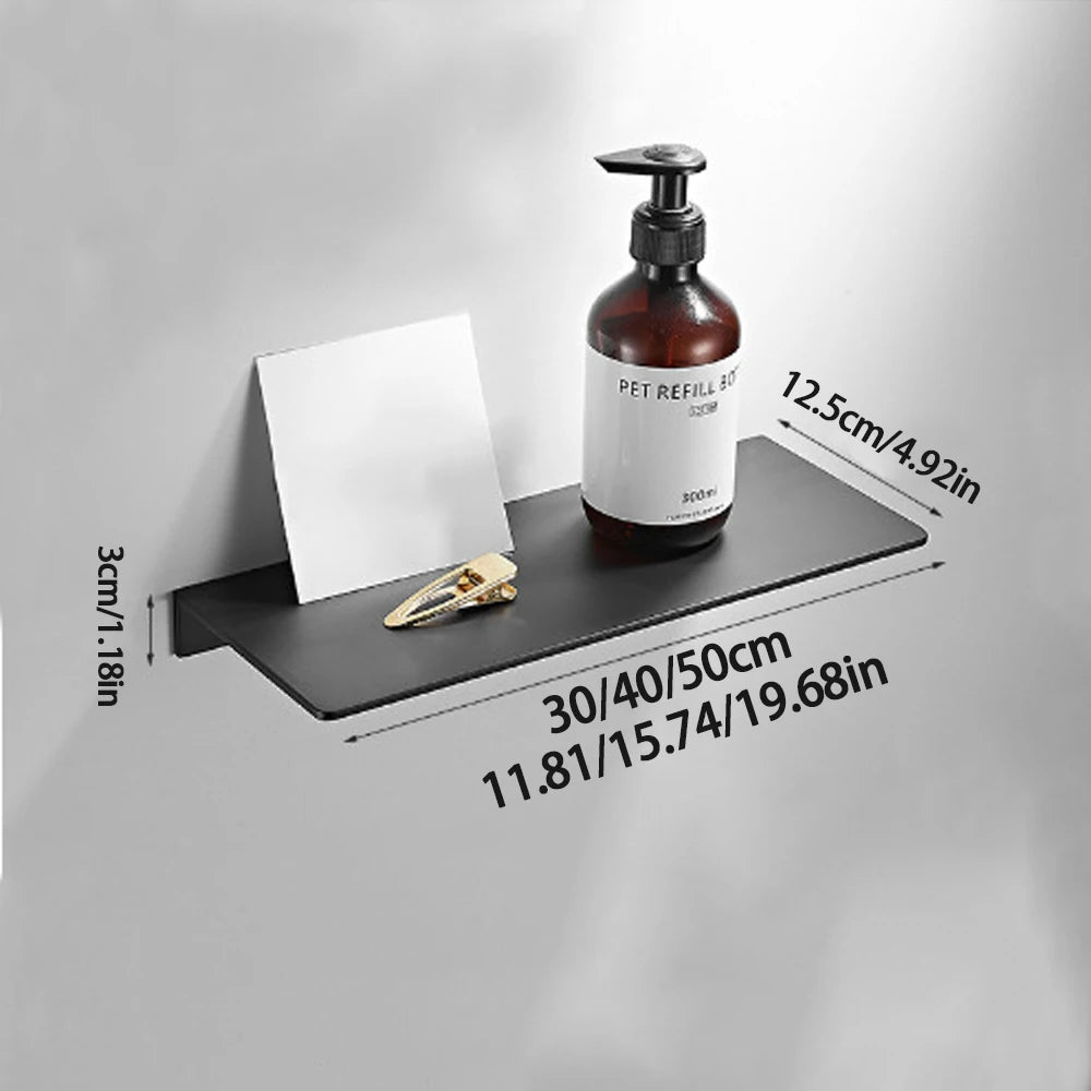 étagères murales modernes métal blanc noir gris salle bain cosmétiques serviettes