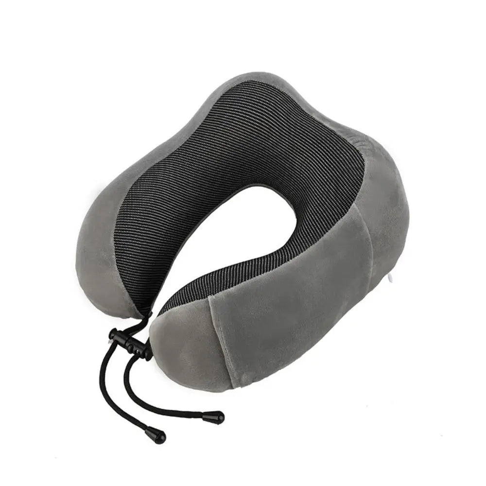 coussin voyage confortable gris noir bleu rose ergonomique mousse mémoire forme doux ajustable
