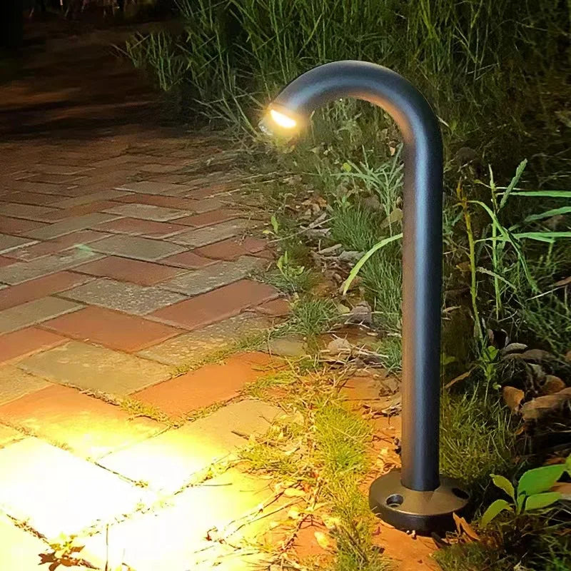 lampe solaire moderne noire 9cm 30mm 40cm hauteur jardin extérieur ip65 led 10w 249lm