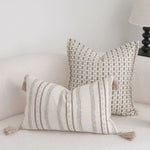 housse coussin carrée motif géométrique moderne coton polyester 30x50cm 45x45cm decoration maison voiture