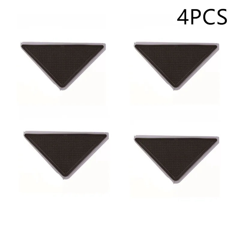 anti dérapage tapis adhésif triangles perforations moderne noir beige 12 pièces