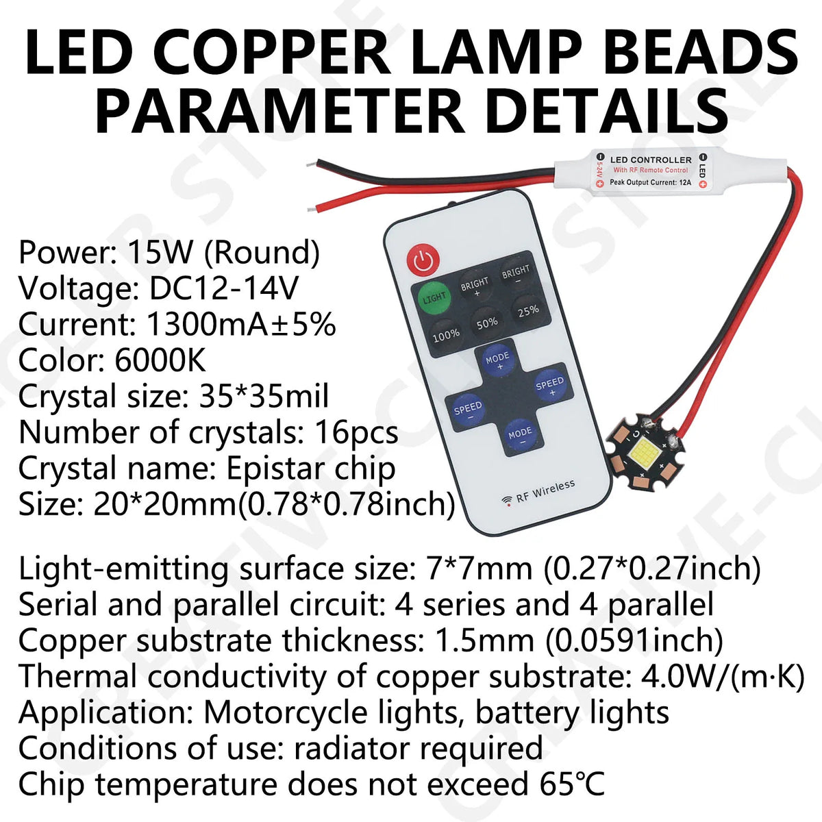 ampoule led blanc froid 6000k variateur moderne carré grille adhésif contrôleur câbles
