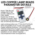 ampoule led blanc froid 6000k variateur moderne carré grille adhésif contrôleur câbles