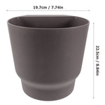 pots fleurs suspendus mural bleu gris blanc texturé moderne grille drainage vis jardin