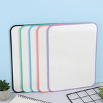 tablette dessin rectangulaire bord arrondi noir bleu vert rose violet moderne minimaliste