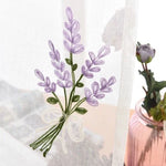 rideau transparent brodé lavande fleurs classique blanc violet vert anneaux métalliques polyester