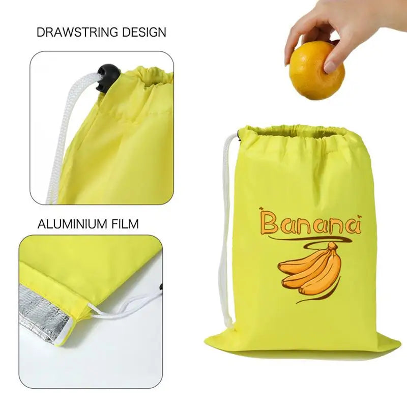 sacs rangement fruits légumes polyestor pliables conservation durable drawstring cuisine