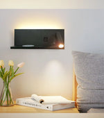 lampe murale moderne noire blanche interrupteur led chambre coucher salon entree