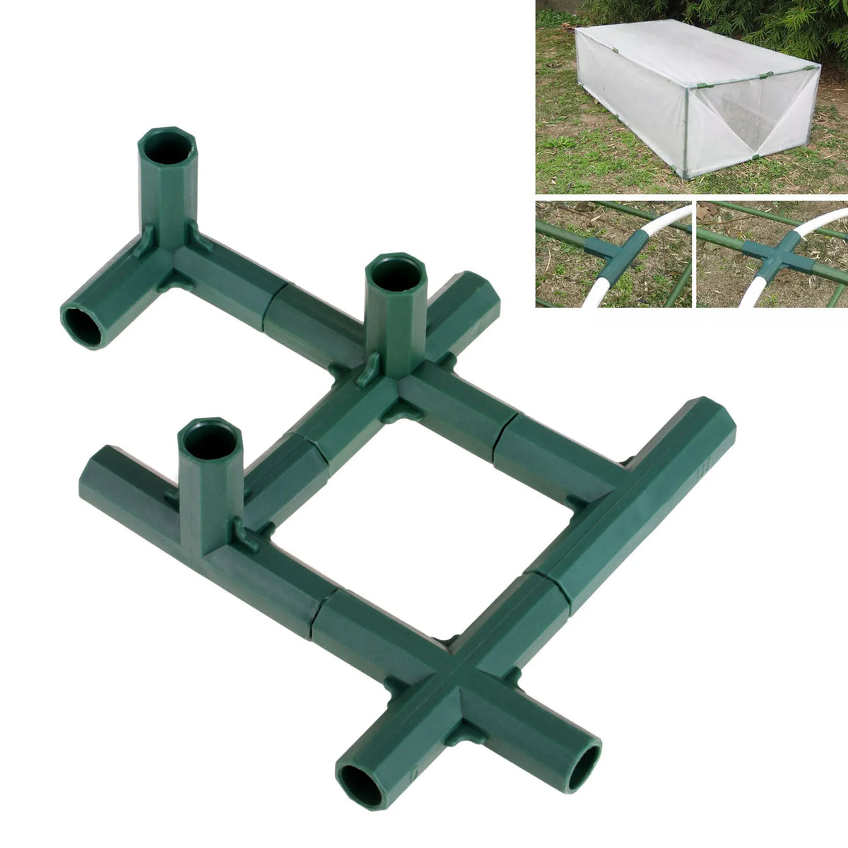 connecteurs tiges plastique abs vert jardin outils accessoires plantation