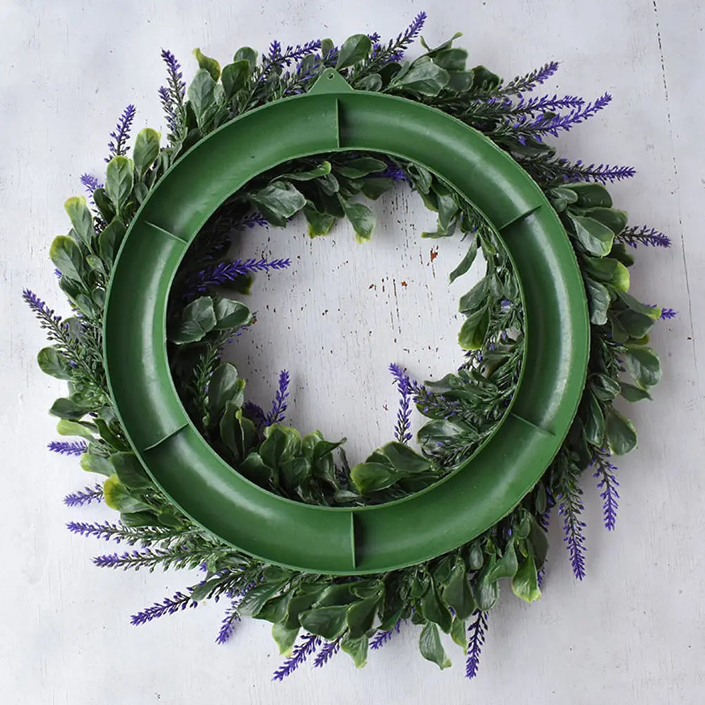 guirlande artificielle lavande violette décoration extérieure rustique feuilles vertes fleurs lavande artificielles champêtre decoration