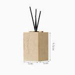 ensemble produits salle bain moderne céramique beige clair porte brosse dents diffuseur parfum distributeur