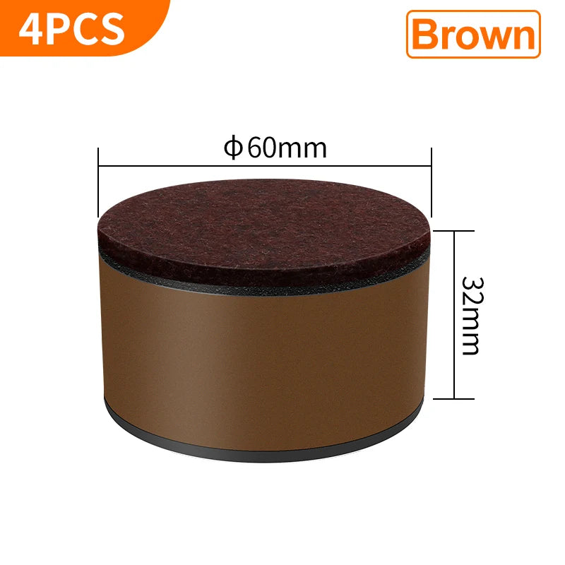 support meubles acier noir protecteur sol anti rayure adhésif 3m