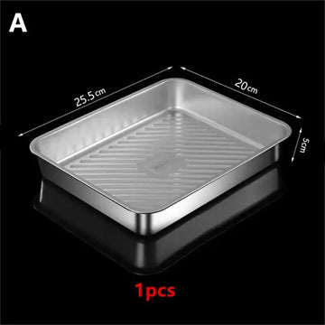 boîtes rangement transparentes argentées poignée boîte dumplings moderne conteneurs alimentaires inoxydables fonctionnel plateaux repas