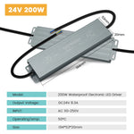 alimentation led étanche transformateur extérieur aluminium gris pilote dc 12v 24v éclairage
