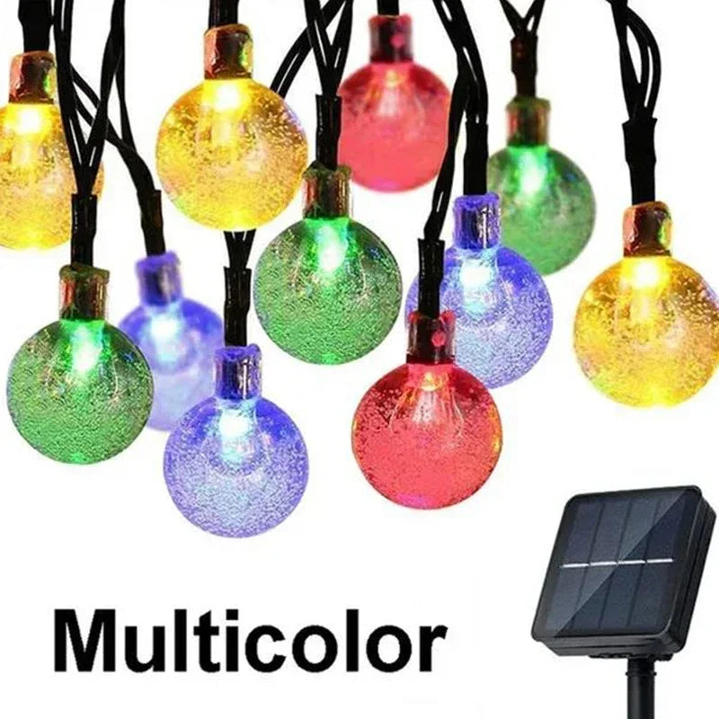 guirlande lumineuse multicolore blanc chaud translucides modernes clips modes solaire extérieure patio jardin