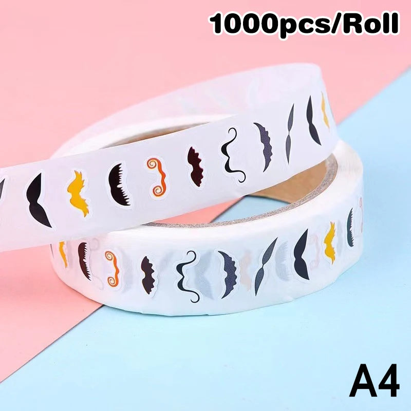 sticker multicolore yeux lèvres sourires adhésif décoration artisanal fête maison fournitures scolaires