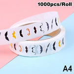 sticker multicolore yeux lèvres sourires adhésif décoration artisanal fête maison fournitures scolaires