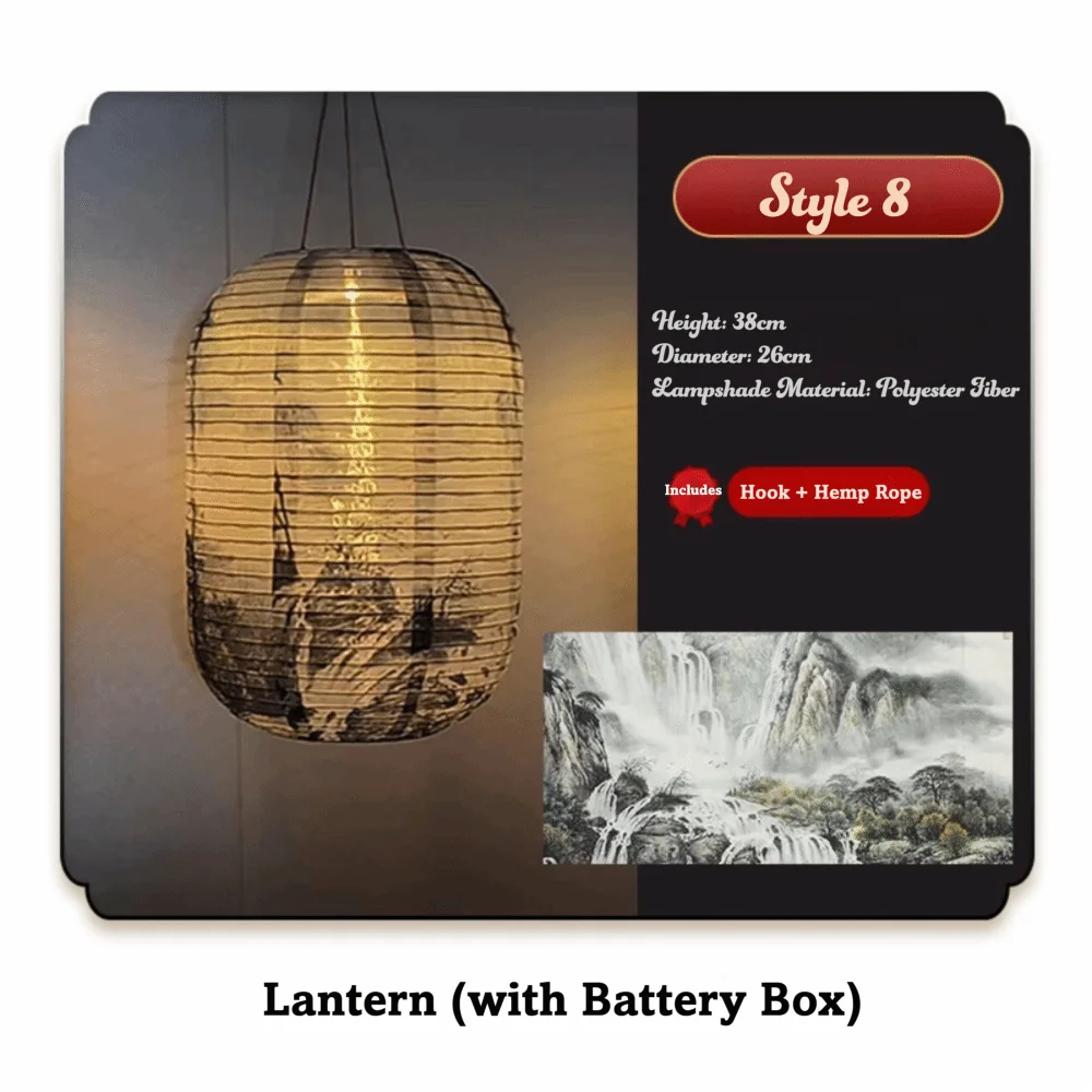 lanternes chinoises traditionnelles fleurs calligraphie rouge noir anniversaire nouvel an