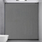 rideau douche gris rayures moderne ourlet standard polyester 100x180cm 100x200cm 120x200cm 150x200cm 180x200cm 200x200cm