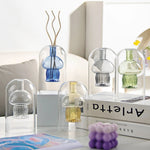 diffuseur huiles essentielles moderne forme champignon transparent vert marron rose bleu