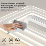 plafonnier led blanc moderne minimaliste ventilation grille diffusion lumière chambre salon