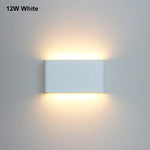 applique murale led moderne étanche ip65 12w 6w noir blanc adhésif contemporaine verre opalin