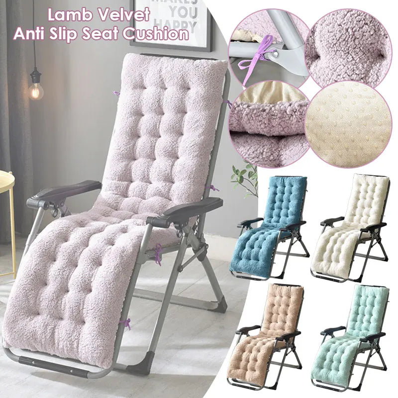 coussin chaise vert pastel peluche épaisse boutons moderne confortable rubans fixation 160x50x12cm