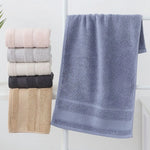 serviettes coton absorbantes 30x60cm noir blanc beige rose bleu unies modernes