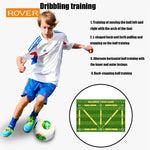 tapis entraînement football vert blanc noir terrain ballons didactique pratiqueintérieurextérieur