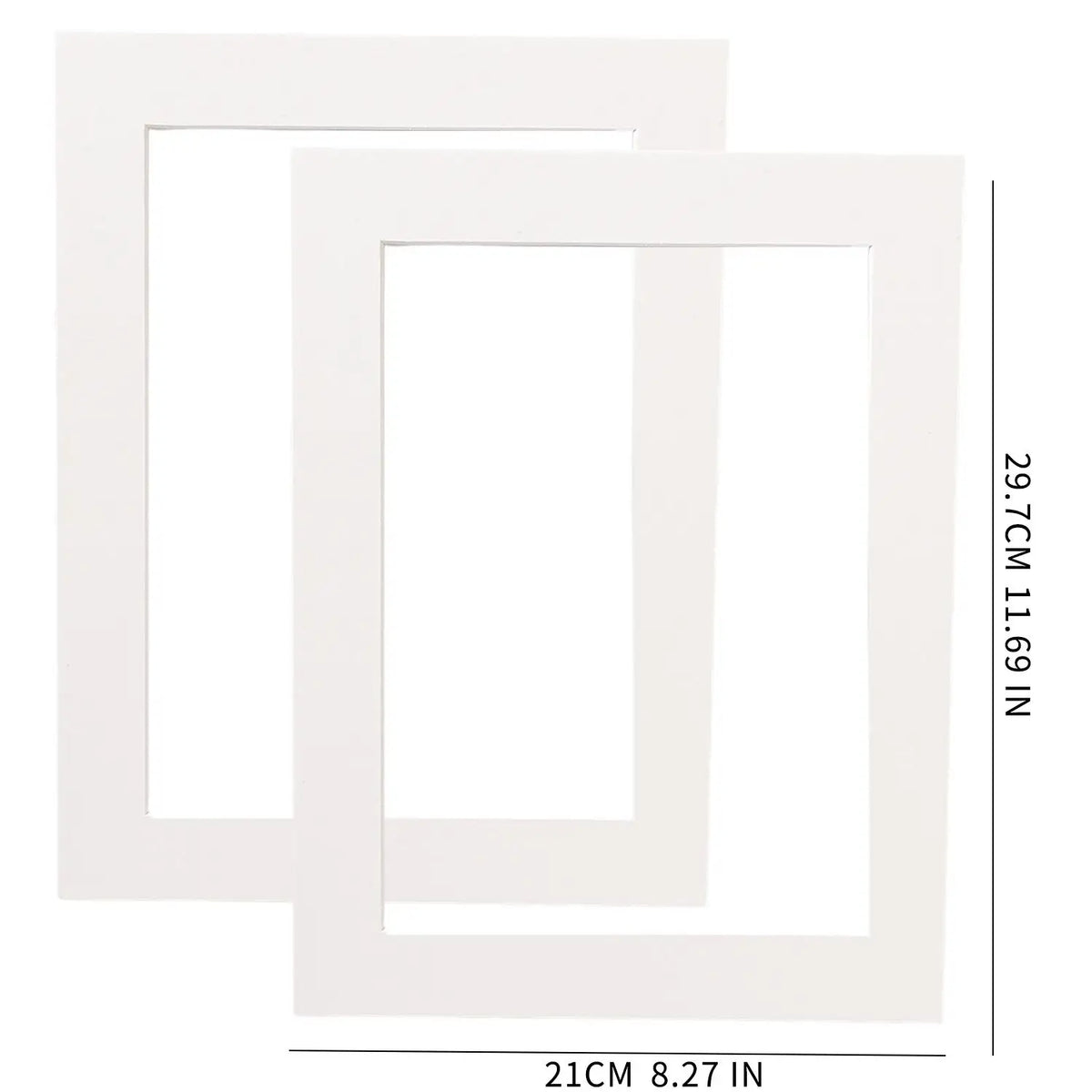 passe partout rectangulaire blanc papier cadre photo décoration intérieure œuvre d'art classique