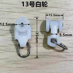 anneau métallique rondelle plastique clips rideau blanc noir rail rideau