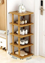 étagère chaussures bois naturel moderne étages rangement porte maison