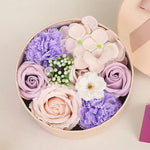 bouquet fleurs artificielles violet rose blanc décoration intérieure romantique classique salon chambre