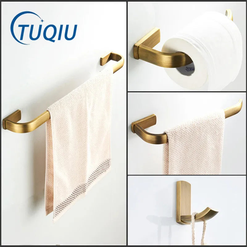 porte serviettes bronze antique porte papier crochet accessoires salle bain ensemble quincaillerie moderne minimaliste