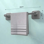 porte serviettes mural argenté moderne lisse serviettes gant vaisselle savon 50cm 30cm 40cm