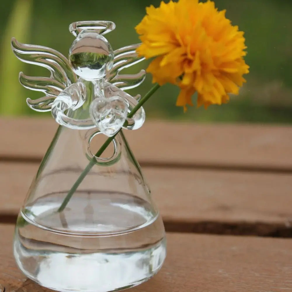 vase transparent suspension simple minimaliste hauteur 9.5cm largeur 5.5cm