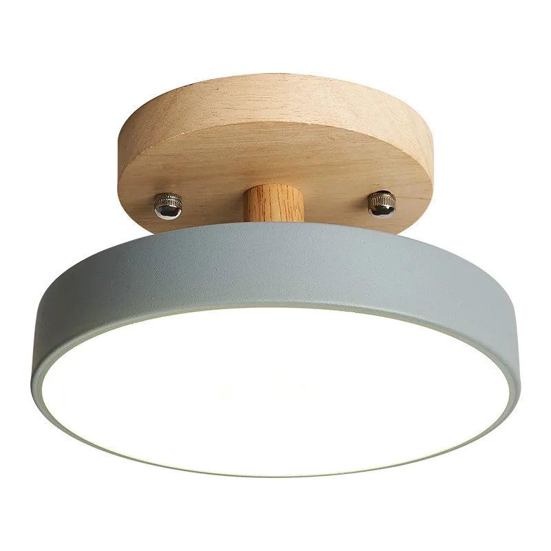 lampe moderne minimaliste gris vert rose blanc vis fixée led 6000k 3000k