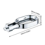 porte savon mural blanc chrome clip moderne salle bain fixe plastique