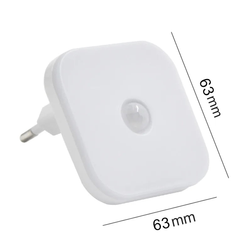 veilleuse led motion sensor lampe sans fil prise murale éclairage nuit chambre couloir moderne