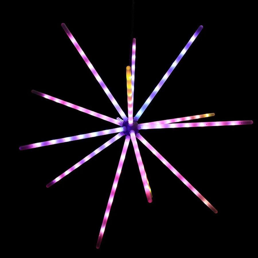 guirlande lumineuse noël étoile moderne leds blanc violet vert bleu rouge jaune