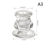 bougeoir transparent classique gravé décoration intérieure rond table mariage cadeau erotique