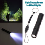 lampe torche led noire portable rechargeable annuaire porte clefs moderne campingextérieur