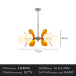 suspension lumineuse moderne disques géométriques blanc marron orange doré