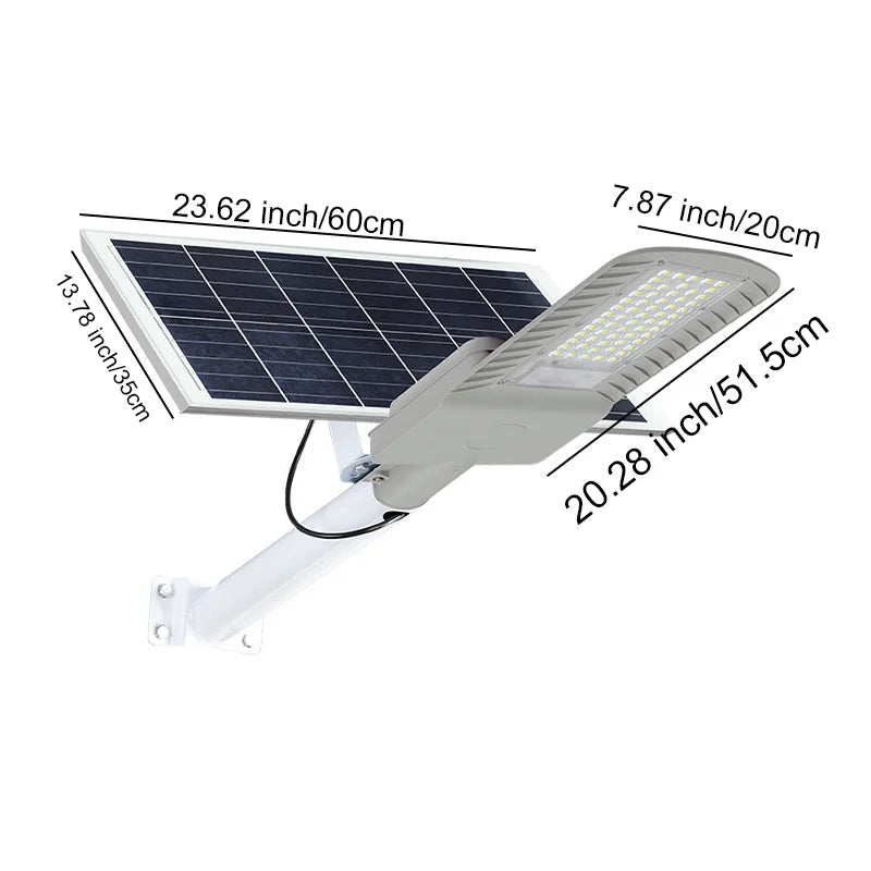 lampes solaires modernes panneaux solaires noirs led blanches autonomes contrôles distants