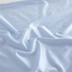 coussin forme ovale bleu clair satiné moderne mémoire forme
